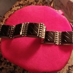 💢FINAL💢 Bold sterling silver Onyx bracelet